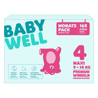 Bild: BABYWELL Premium Windeln Monatspack Gr.4, 9-14kg